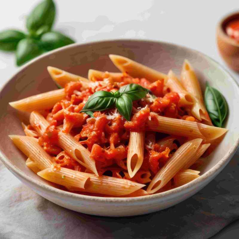 Spicy Penne Arrabbiata Pasta at Royal Cafe in City Center